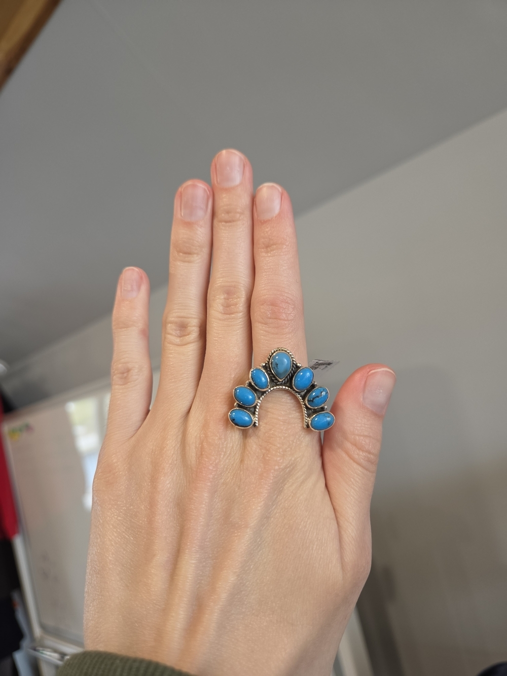 Turquoise Naja Sterling Ring 147